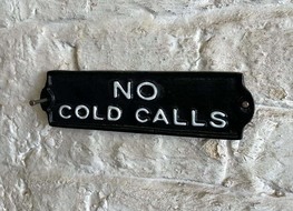 No cold calls sign